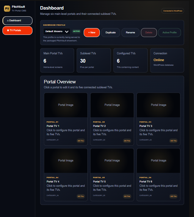 PitchVault secure Client Portal