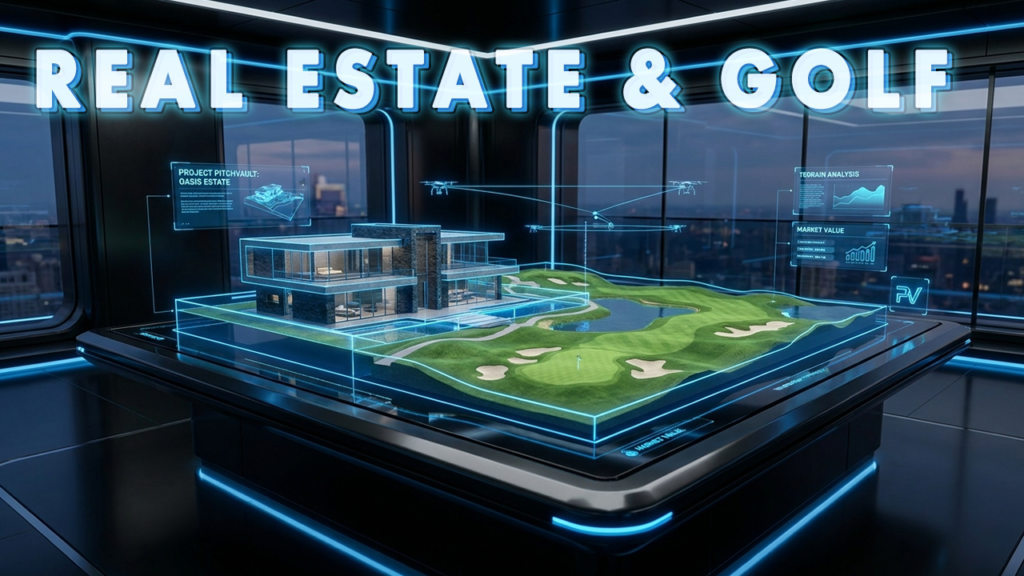 A real estate and golf combined image